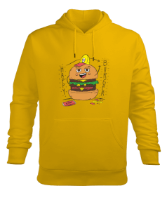 burgerciler Erkek Kapüşonlu Hoodie Sweatshirt