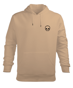 Burning Skull Erkek Kapüşonlu Hoodie Sweatshirt