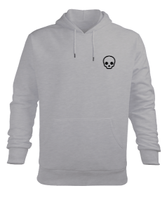 Burning Skull Erkek Kapüşonlu Hoodie Sweatshirt