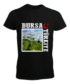 bursa şehir,Türkiye,Türkiye bayrağı. Erkek Tişört