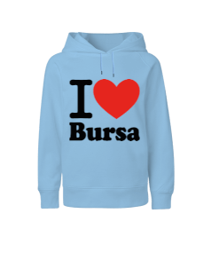 Bursa seviyorum baskılı erkek Çocuk Unisex Hoodie Kapüşonlu