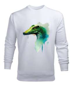 Bursanın Timsahı Türkiye Beyaz Erkek Sweatshirt