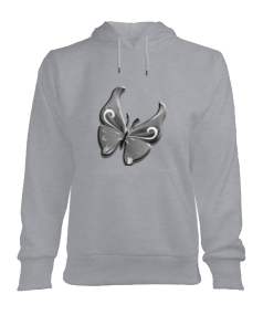 Buterfly Kadın Kapşonlu Hoodie Sweatshirt