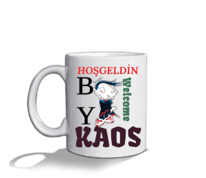 BY KAOS Beyaz Kupa Bardak