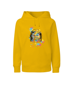 C005 - Astronot Cat Çocuk Unisex Hoodie Kapüşonlu