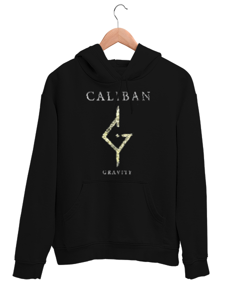 Tisho - Caliban Siyah Unisex Kapşonlu Sweatshirt