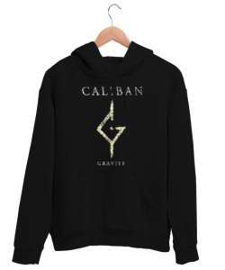 Caliban Siyah Unisex Kapşonlu Sweatshirt