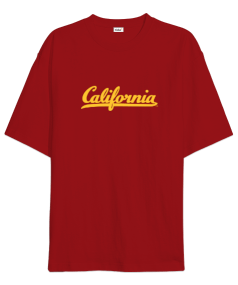 California Tasarımlı Oversize Unisex Tişört