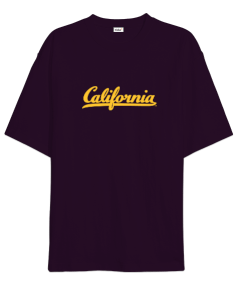 California Tasarımlı Oversize Unisex Tişört