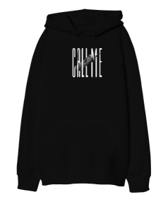 Call Me Oversize Oversize Unisex Kapüşonlu Sweatshirt