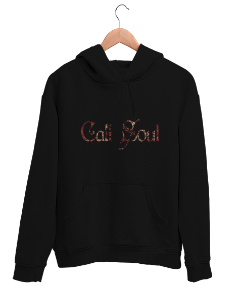 Tisho - Call Soul Siyah Unisex Kapşonlu Sweatshirt