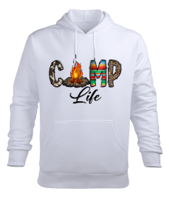  Camp Life Erkek Kapüşonlu Hoodie Sweatshirt