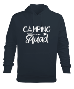 Camping Squad Erkek Kapüşonlu Hoodie Sweatshirt