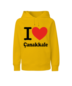 Çanakkale seviyorum baskılı erkek Çocuk Unisex Hoodie Kapüşonlu