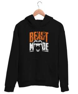 Canavar Modu - Beast - Monster Siyah Unisex Kapşonlu Sweatshirt