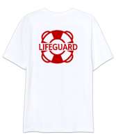 Cankurtaran - Life Guard V1 Beyaz Oversize Unisex Tişört - Thumbnail