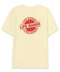 Cankurtaran - Life Guard V2 Krem Oversize Unisex Tişört