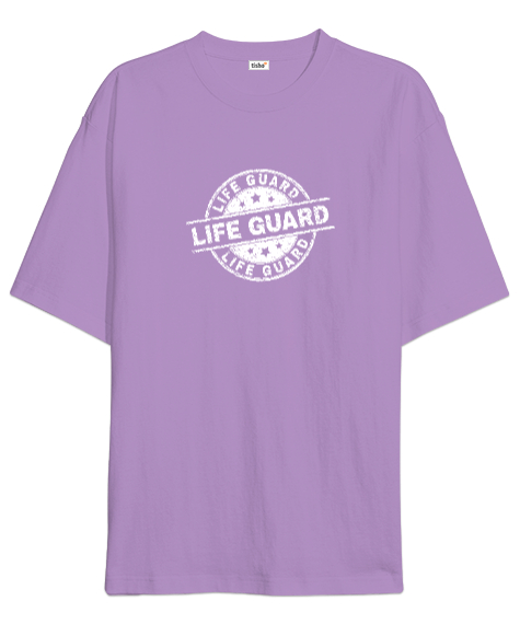 Tisho - Cankurtaran - Life Guard V2 Lila Oversize Unisex Tişört