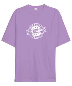 Cankurtaran - Life Guard V2 Lila Oversize Unisex Tişört