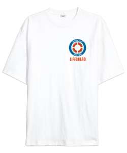 Cankurtaran - Life Guard V3 Beyaz Oversize Unisex Tişört