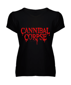 Cannibal Corpse Kadın V Yaka Tişört