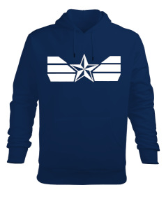 Captain Amerika 2 Erkek Kapüşonlu Hoodie Sweatshirt