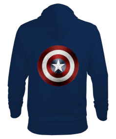 Captain Amerika 2 Erkek Kapüşonlu Hoodie Sweatshirt