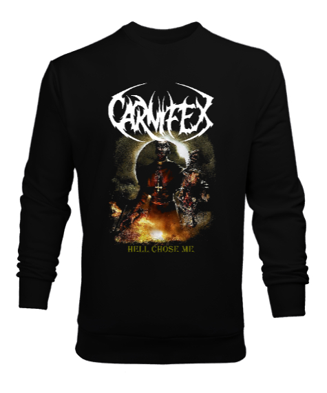 Tisho - Carnifex Siyah Erkek Sweatshirt