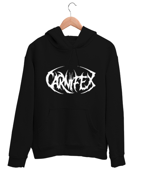 Tisho - Carnifex Siyah Unisex Kapşonlu Sweatshirt