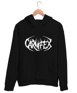 Carnifex Siyah Unisex Kapşonlu Sweatshirt