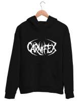 Carnifex Siyah Unisex Kapşonlu Sweatshirt - Thumbnail