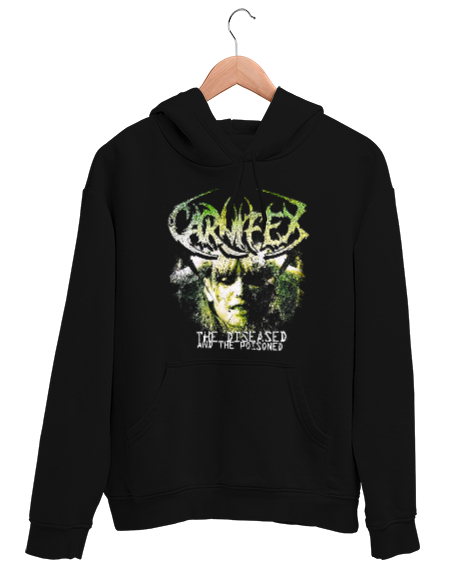 Tisho - Carnifex Siyah Unisex Kapşonlu Sweatshirt