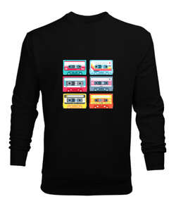 Cassette Classic Siyah Erkek Sweatshirt