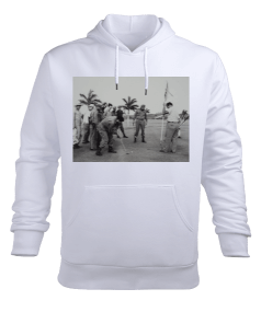 Castro ve Guevara golf oynuyor Erkek Kapüşonlu Hoodie Sweatshirt