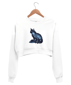 Cat And Star Kadın Crop Sweatshirt