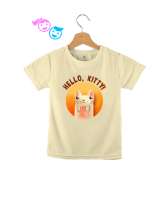 Cat - Kedi - Hello Kitty Krem Çocuk Unisex - Thumbnail