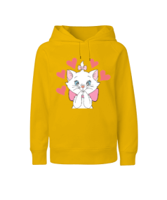 Cat Love Çocuk Unisex Hoodie Kapüşonlu