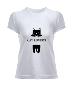 Cat Lovers Black Kadın Tişört