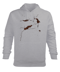 Çatlak Duvar Erkek Kapüşonlu Hoodie Sweatshirt