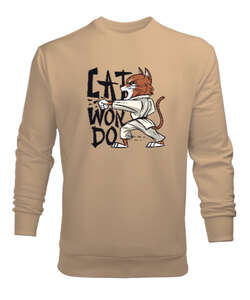 Catwondo Camel Erkek Sweatshirt