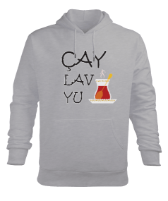 Çay Erkek Kapüşonlu Hoodie Sweatshirt