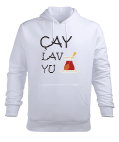 Çay lav yu Erkek Kapüşonlu Hoodie Sweatshirt