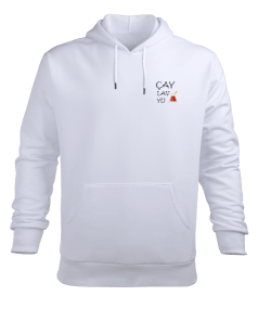 Çay lav yu Erkek Kapüşonlu Hoodie Sweatshirt