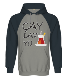 çay lav yu Orjinal Reglan Hoodie Unisex Sweatshirt