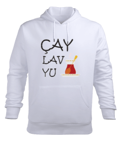 Cay love you Erkek Kapüşonlu Hoodie Sweatshirt