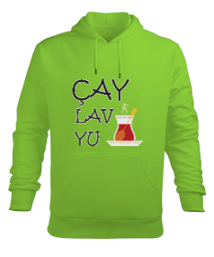 Çaylar Erkek Kapüşonlu Hoodie Sweatshirt