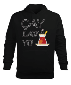 Çaylavyu Erkek Kapüşonlu Hoodie Sweatshirt