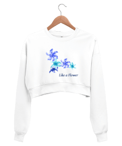 Ç,ÇEK GİBİ Kadın Crop Sweatshirt