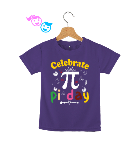 Celebrate Pi Day Mor Çocuk Unisex