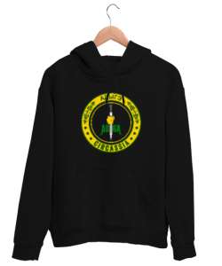 Çerkes,Kafkas,Çerkes Bayrağı,Adygea,adiga logosu. Siyah Unisex Kapşonlu Sweatshirt